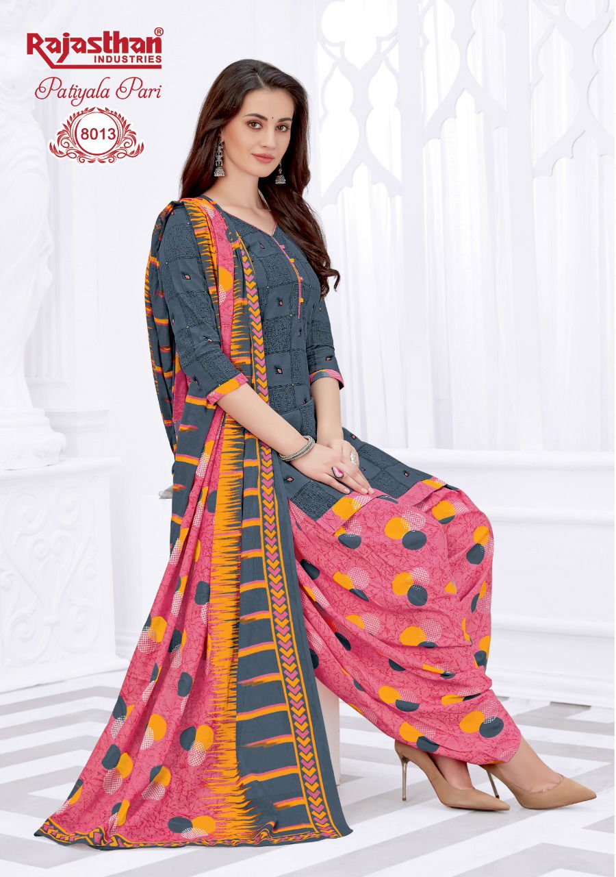 Rj Patiyala Pari 8 Latest Fancy Casual Wear Cotton Print Top Bottom And Dupatta Readymade Collection