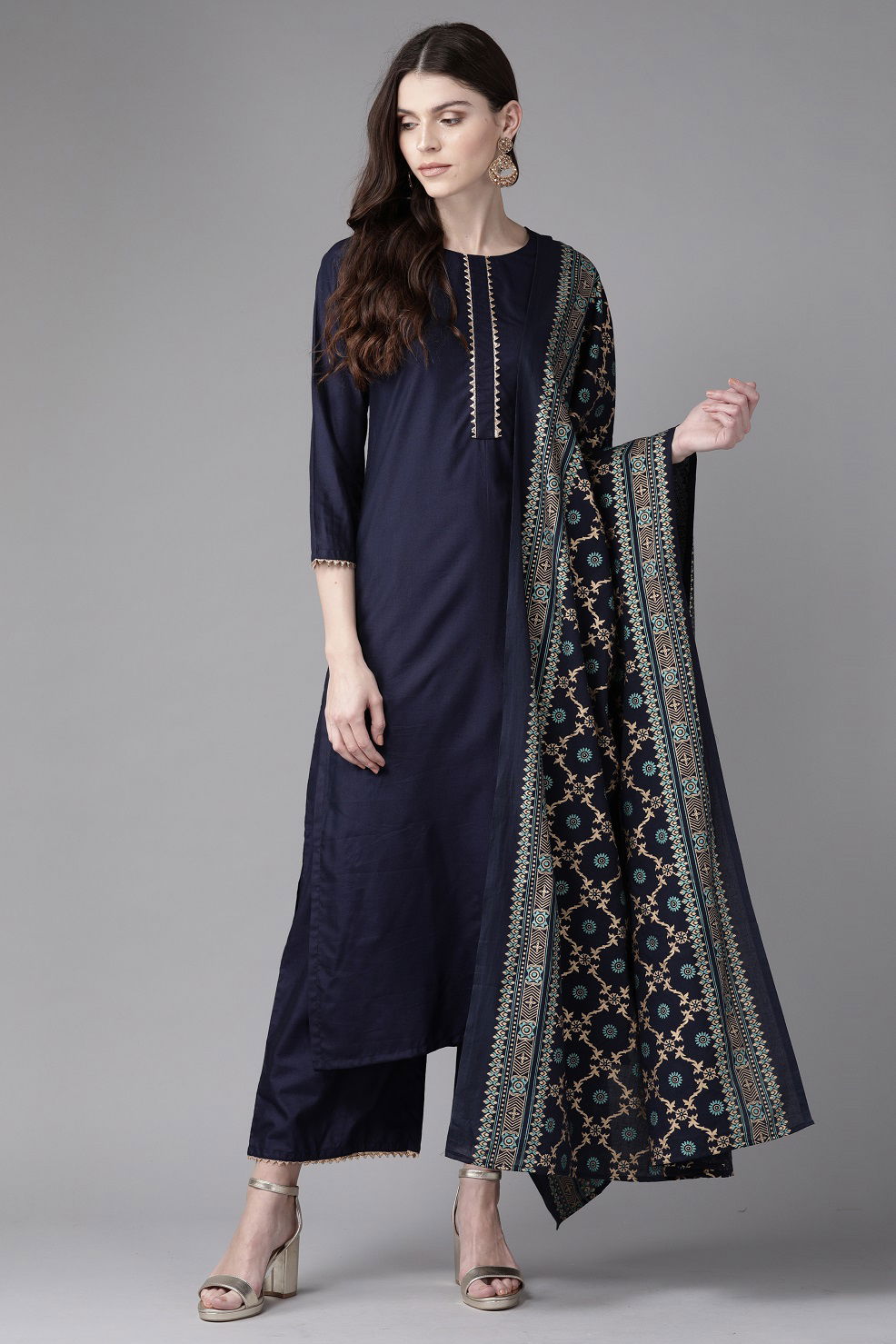 Colors Of Era 5 Latest Casual Wear Ready - Made Printed Pure Cotton Plazzo Suit Collection