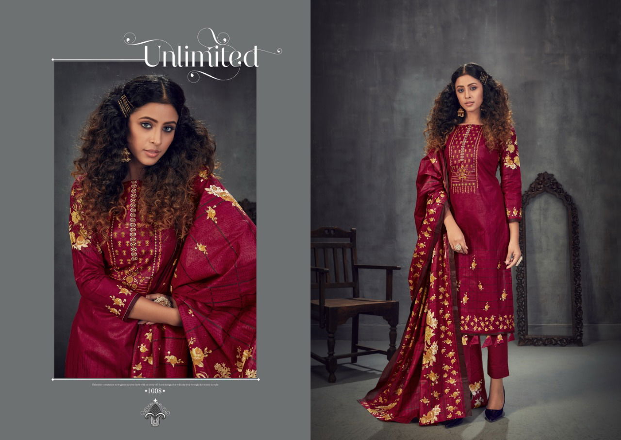 Slt Amira 1 Fancy Casual Wear Digital Style Print  Cotton Dress Materials Collection
