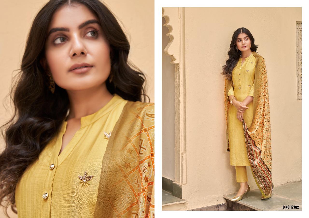 Kalaroop Harrier Exclusive Festive Wear Pure Viscose With Khatli Work Ready Made Collection
