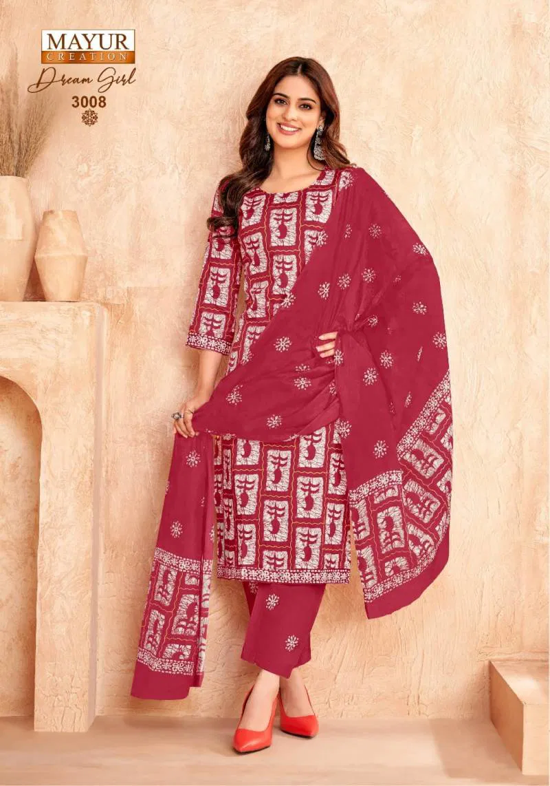 Dream Girl Vol 3 By Mayur Cotton Printed Kurti Bottom With Dupatta Wholesale In India