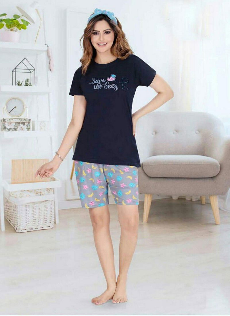 Ft Blackberry 158 Premium Exclusive Comfortable Hosiery With Super Fine Stitching Short Printed Hosiery Cotton Collection

