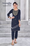 Anuradha By Sangeet Viscose Rayon Kids Girls Wear Kurti With Bottom Set Wholesale Online