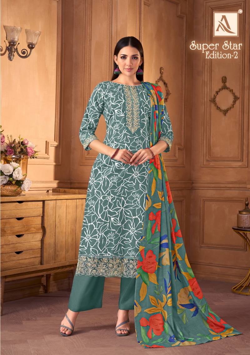 Super Star Edition 2 By Alok Suit Cambric Printed Dress Material Orders In India