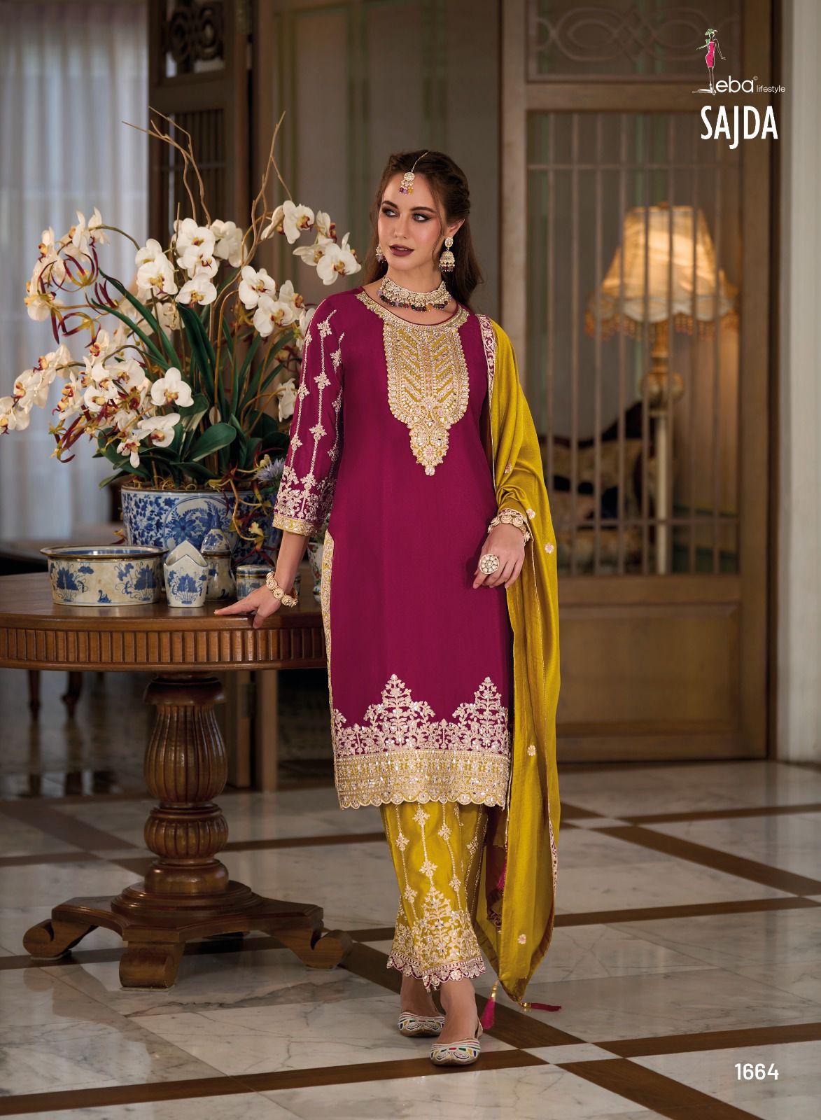 Sajda By Eba 1663 To 1664 Salwar Kameez suppliers in India
   