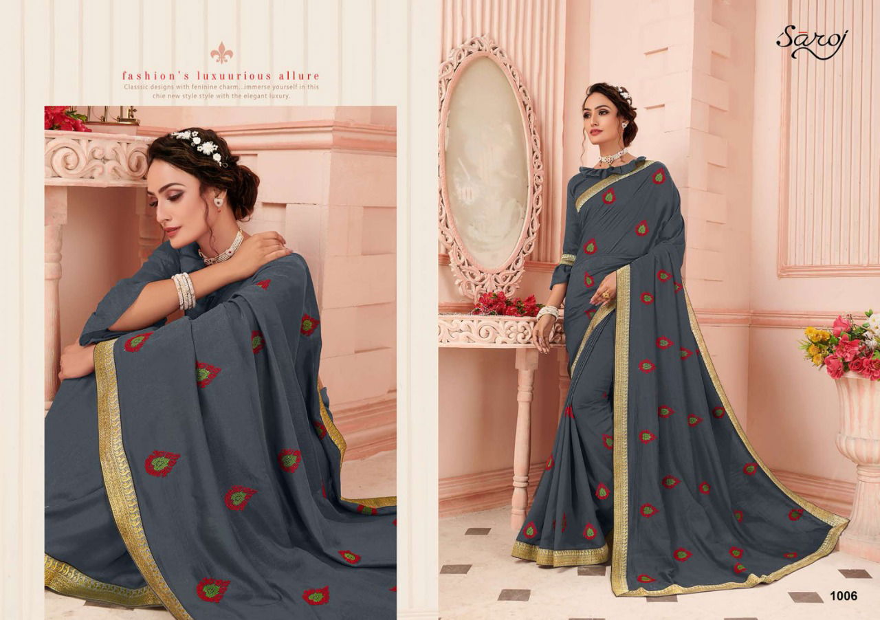 Saroj Biography Wedding Wear Latest Designer Silk Sarees Collection