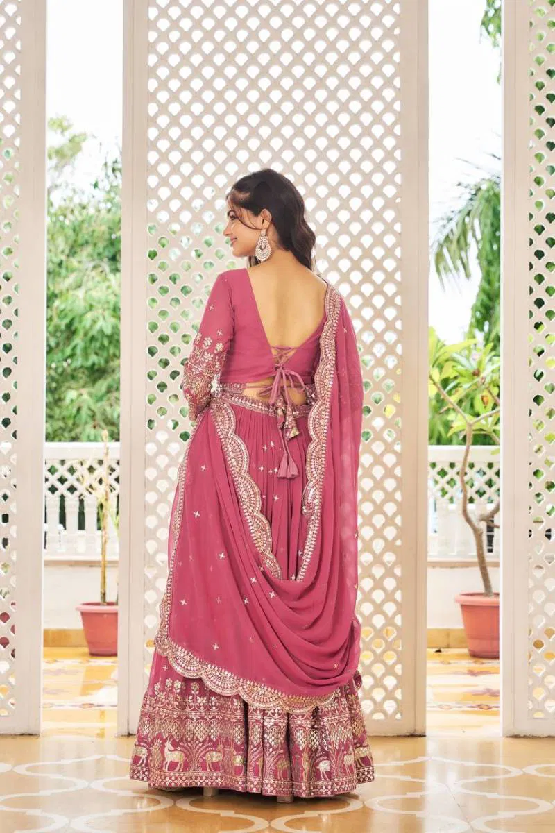 Sn 2298 Faux Georgette Designer Lehenga Choli Wholesale Price In Surat