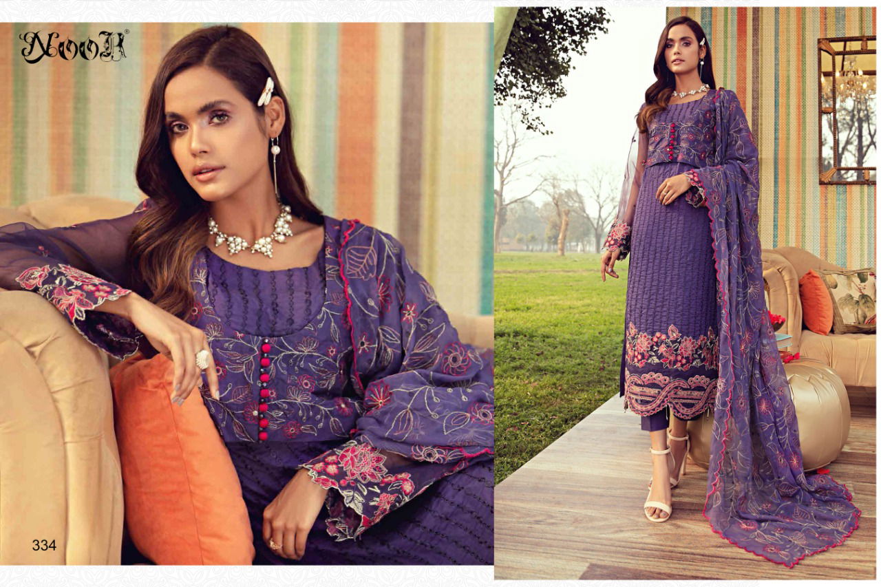 Noor Motifz Latest Fancy Designer Festive Wear Pure Cotton Pakistani Salwar Kameez Collection
