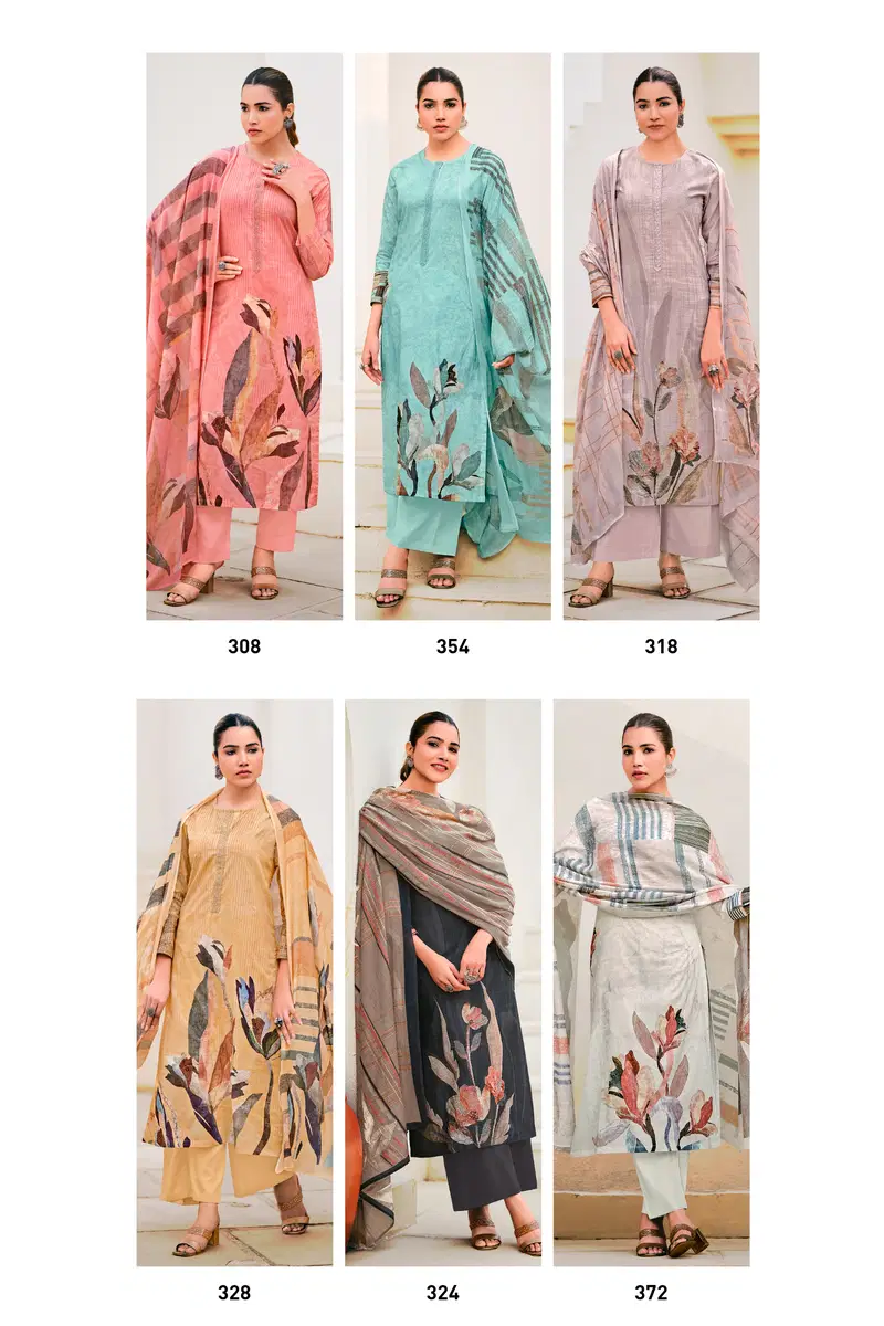 Noor By Sudriti Lawn Cotton Printed Designer Salwar Suits Exporters In India