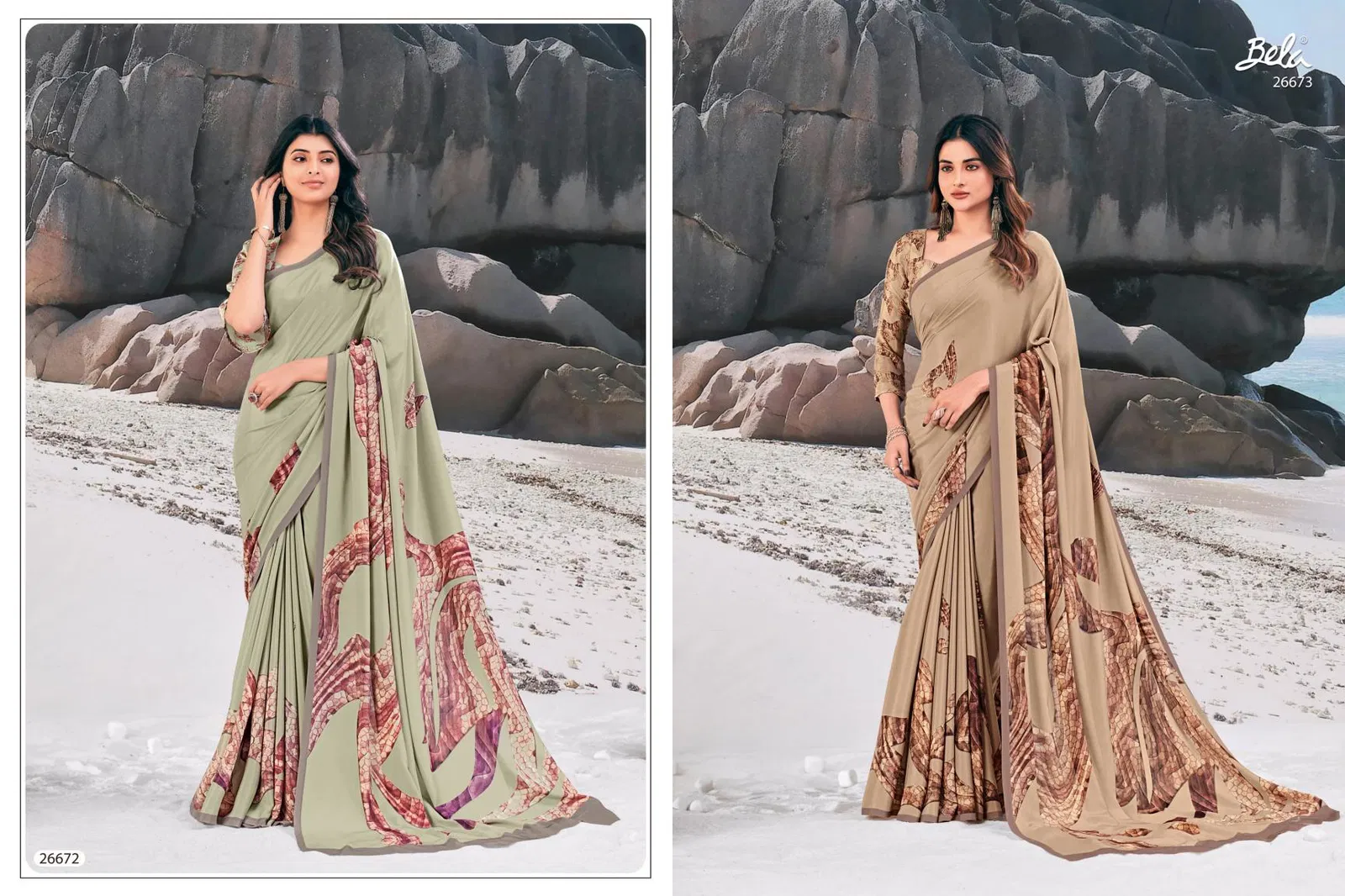 Regis Vol 3 By Bela Silk Crepe Saree Wholesale Clothing Distributors In India