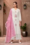 Nargish By Sarg Lawn Cotton Embroidery Wholesale Dress Material In India
