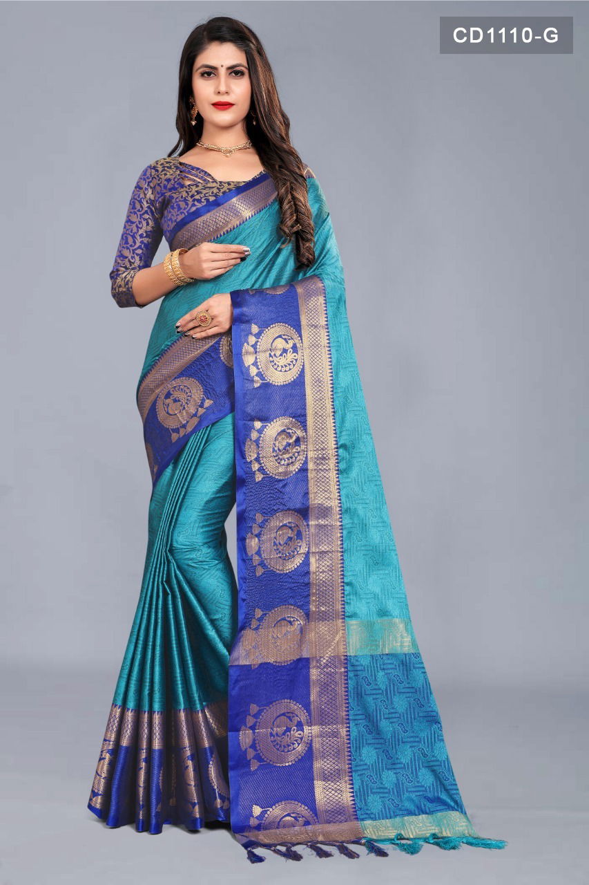 Rich Pallu 1110 New Ethnic Wear Cotton Silk Latest Saree Collection