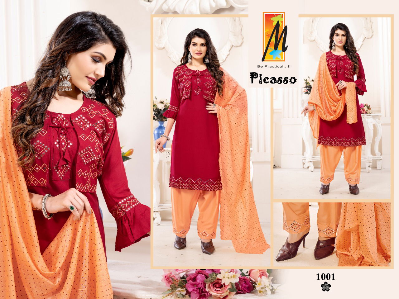 Master Picasso Fancy Casual Daily Wear Rayon Ready Made Collection