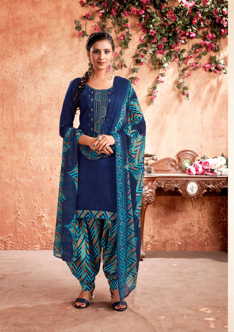 Anita Kesariya Mehar Fancy designer Daily Casual Wear jam cotton Printed Designer Dress Material Collection
