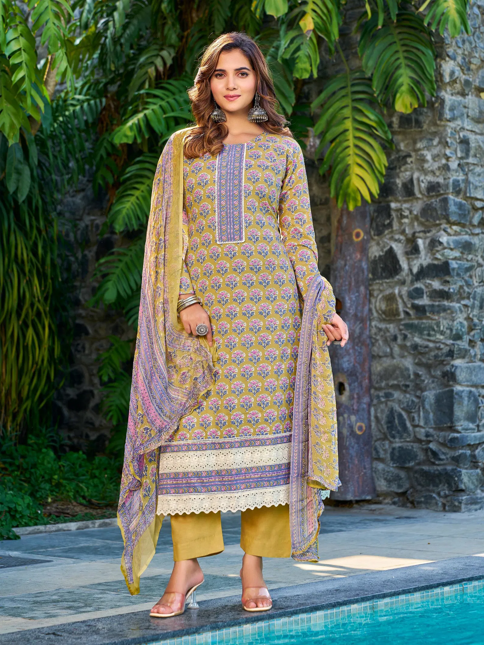 Amara Vol 2 By Ibiza Camric Cotton Printed Salwar Kameez Exporters In India