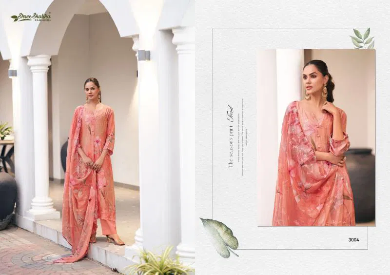 Sabyasachi Vol 3 By Shree Shalika Georgette Dress Material Orders In India