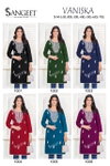 Vaniska By Sangeet Rayon White Wholesale Embroidery Kurtis Suppliers In Mumbai