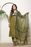 Naisha K 408 Cotton Stylish Casual Wear Kurti With Pant And Dupatta Exporters In India