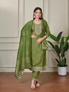 Plus Rachna By Aanchi Roman Shimmer Kurti With Bottom Dupatta Wholesale Online