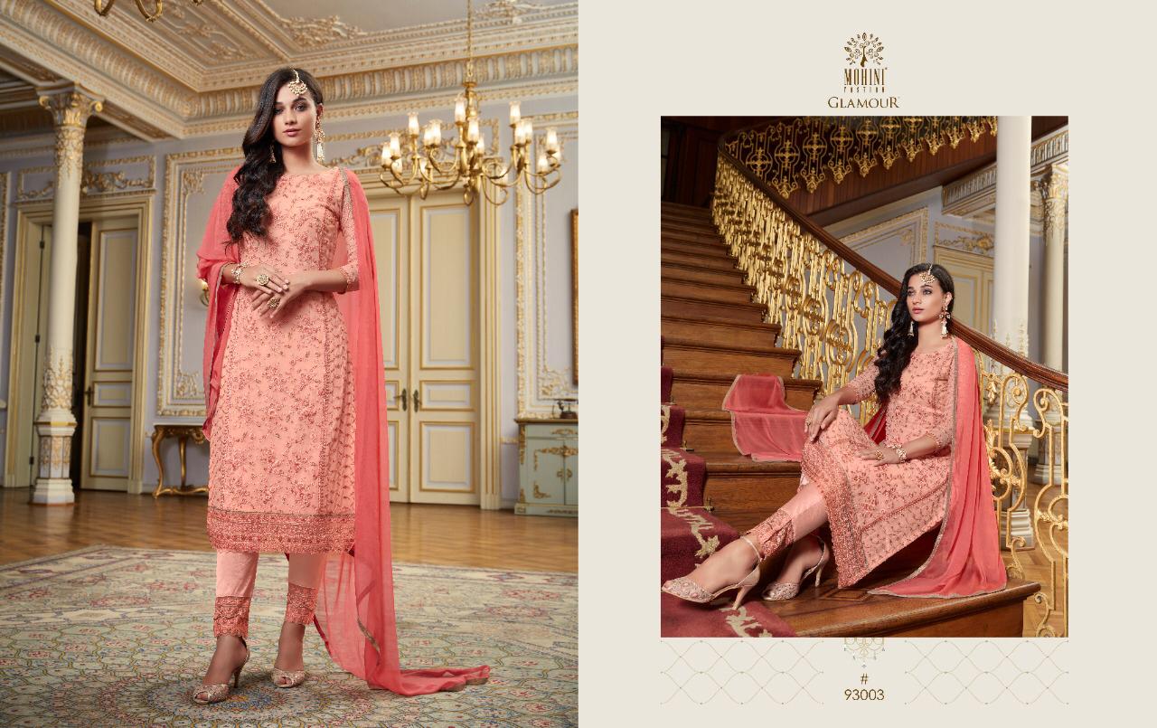 MOHINI GLAMOUR VOL-93 Latest Fancy Festive Wear Designer Georgette Embroidered Heavy Work Salwar Suit Collection