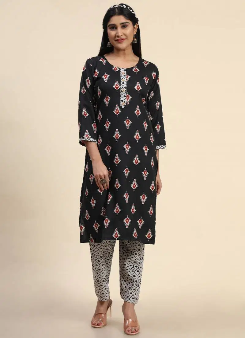 Tanyaa P 149 Cotton Casual Wear Kurti With Bottom Wholesale Market