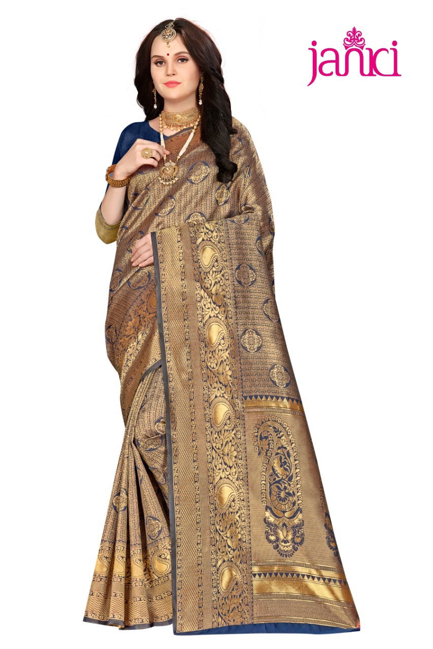 Janki Ruhani 3 Latest Designer festive Wear Silk Saree Collection 