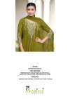 Supriya By Karissa Viscose Coral Silk Kurti With Bottom Dupatta