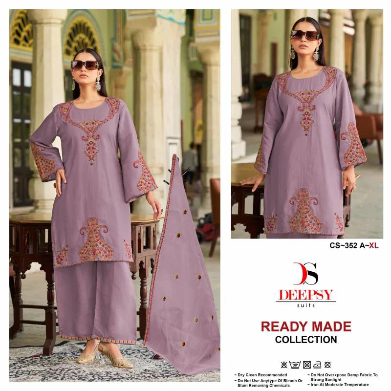 Deepsy Cs 352 Roman Silk Pakistani Readymade Suits Wholesalers In Delhi