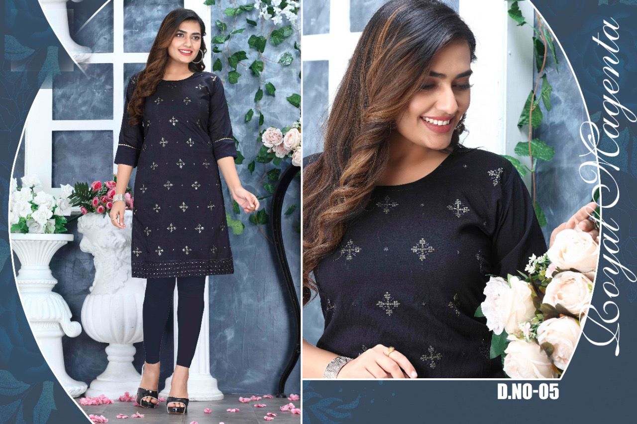 Beauty Queen Flora 2 Fancy Regular Wear Chanderi Cotton Designer Kurti Collection