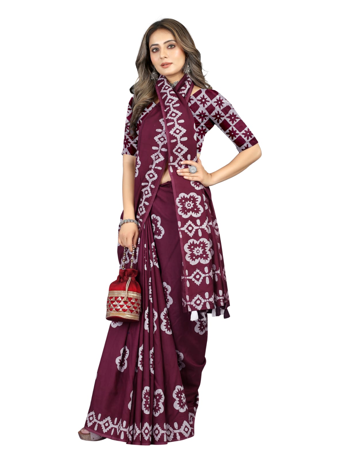 Shree Radha Raman Trendz Cotton Batik Printed Saree Catalog

