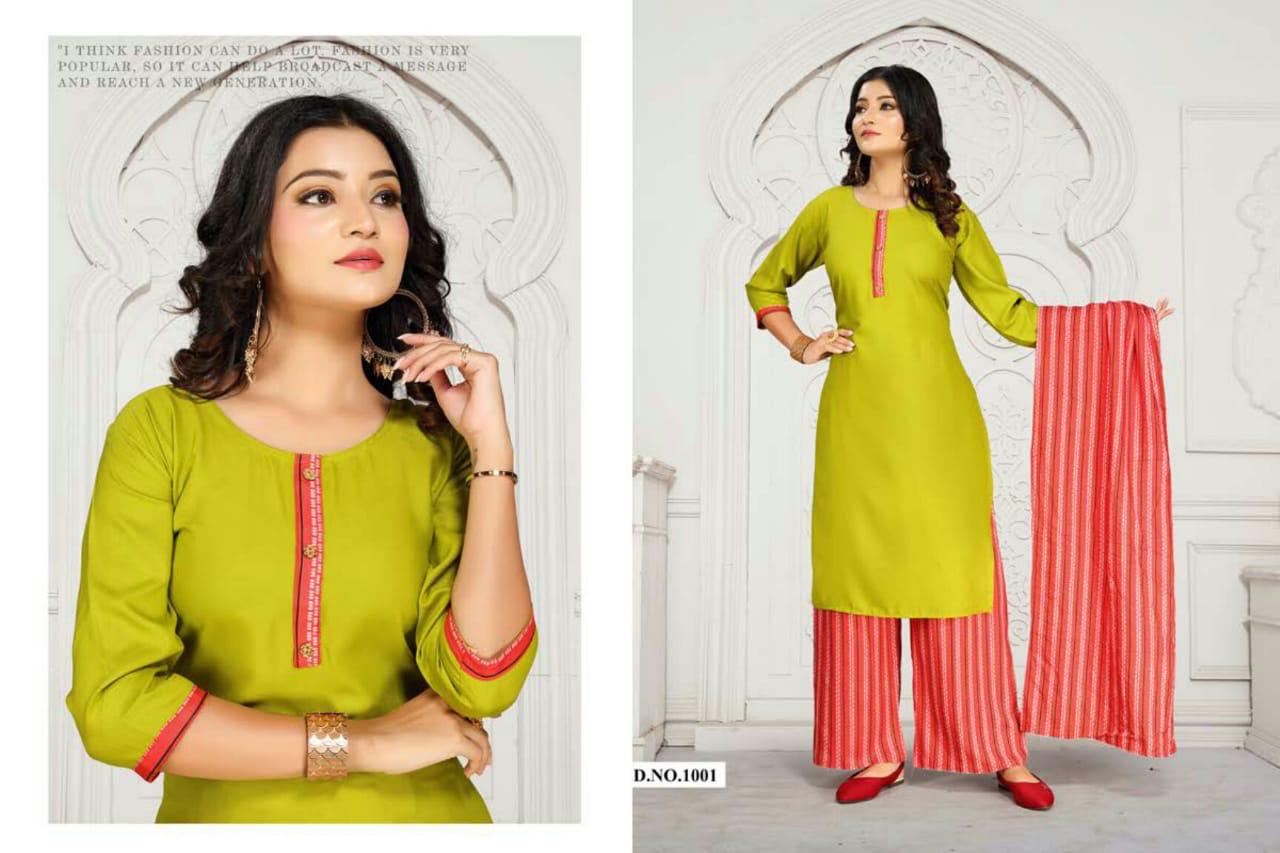 Ft Natural Latest Fancy Rayon Regular Wear Readymade Salwar Suit Collection