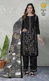 Black And White Vol 2 By Jt Rayon Embroidery Dress Material Bulk Orders In India