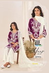 Heer Vol 3 By Blue Hills Rayon Embroidery Kurti With Bottom Dupatta Wholesale Online