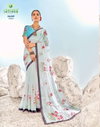 Shambhavi 41001-41012 By Sanskar Digital Floral Print Fancy Chiffon Sarees Suppliers In India