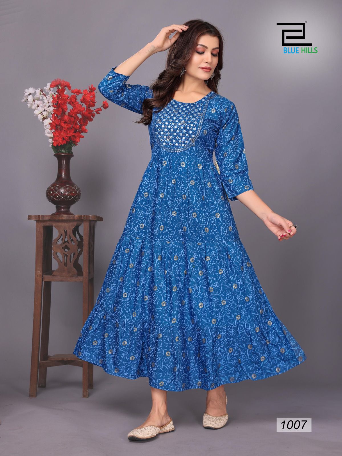 Blue Hills Sarfanaz Vol 10 Printed Anarkali Kurtis Catalog
