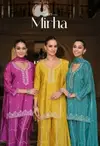Mirah By Eba Chinon Beats Work Readymade Suits Wholesale Price In Surat
