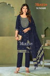 Sundari By Mukesh Malai Crepe Kurti With Bottom Dupatta Exporters In India