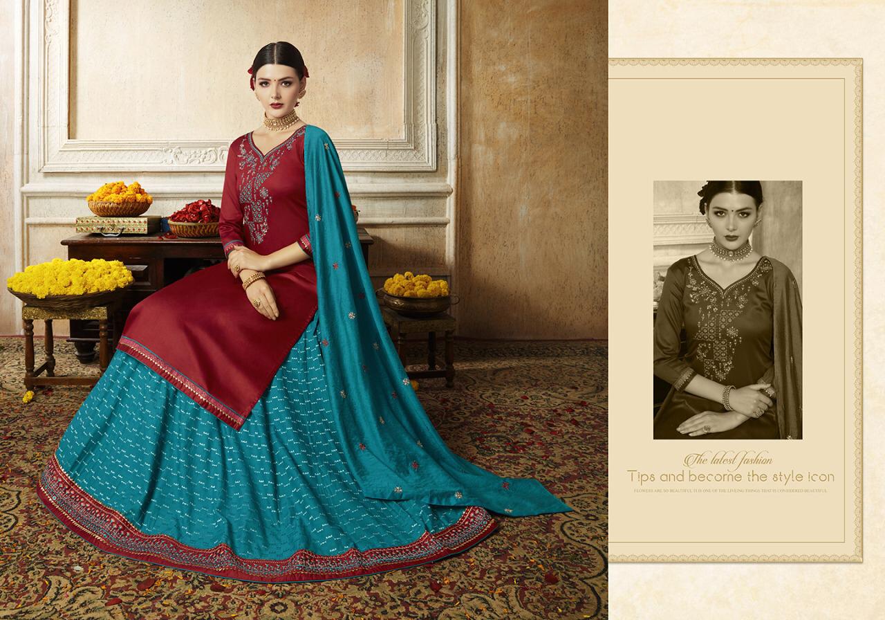Kivi Malang Latest Collection Of Designer Jam Silk Ready Made Festive Wear Sharara Suit 
