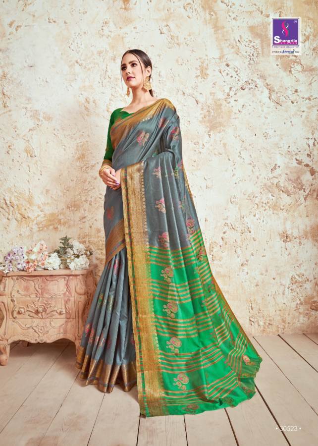 Shangrila Nidhi Silk New Launch Of Designer Party Wear Silk Saree 