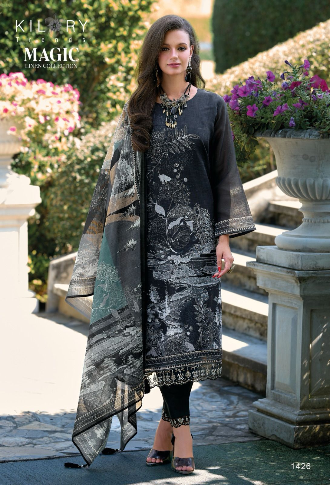 Magic By Kilory Linen Embroidery Salwar Kameez Exporters In India