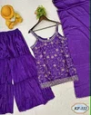 KF 312 Kalaai Chinon Embroidery Kurti With Bottom Dupatta 