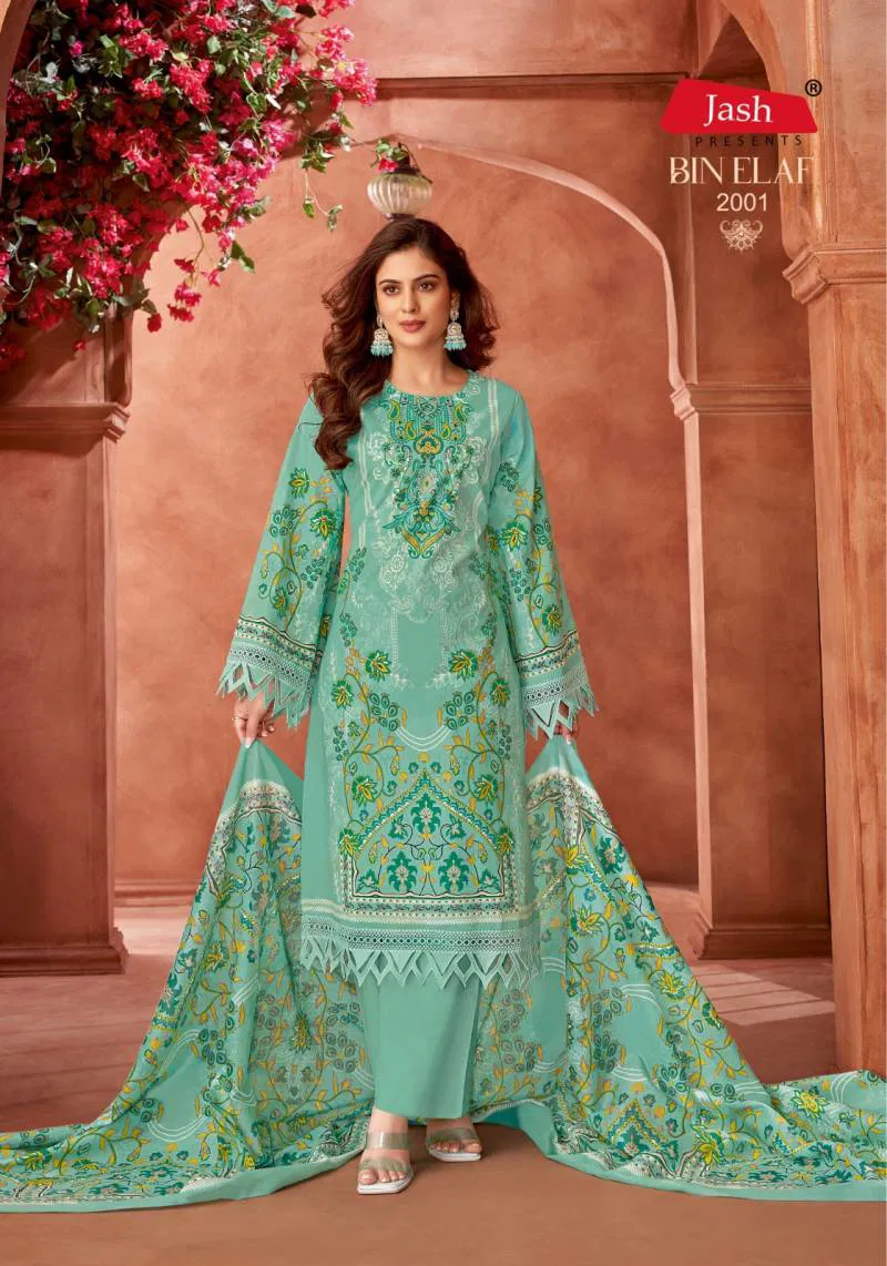 Bin Elaf Vol 2 By Jash Cotton Printed Surat Dress Material Wholesale Market