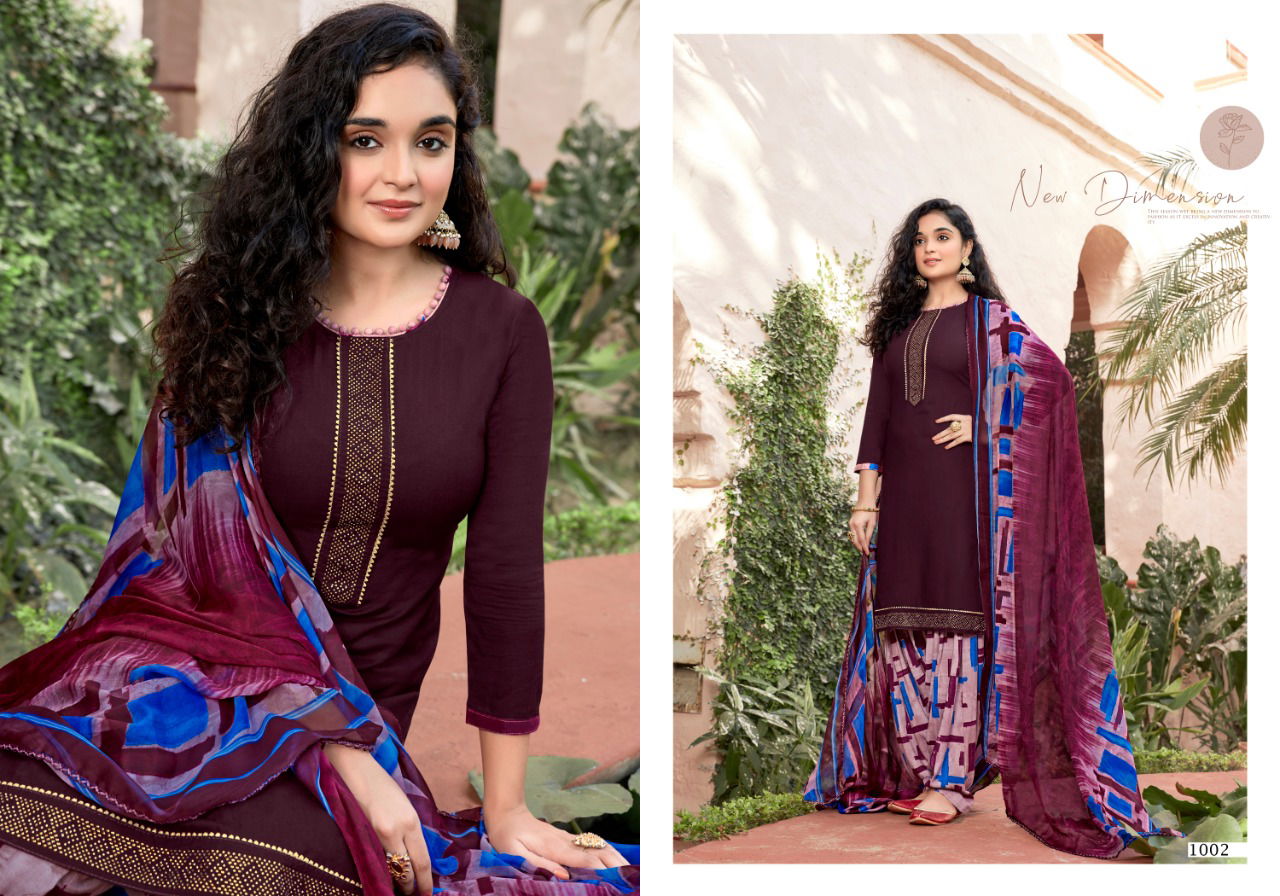 SWEETY FASHION FANTA Latest Fancy Regular Wear Rayon With Swarovski  Work Tailored And Border Heavy salwar Suit Collection
