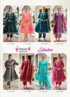 Shalini Vol 1 By Mystic 9 Vertican Shimmer Kurti With Bottom Dupatta Exporters In India