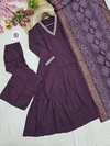 KF 5018 Kalaai Pv Chanderi Embroidery Kurti With Bottom Dupatta Orders In India