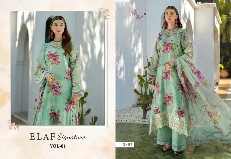 Shree Elaf Signature Vol 1 Cotton Dupatta Pakistani Salwar Kameez Wholesale Suppliers In Mumbai
