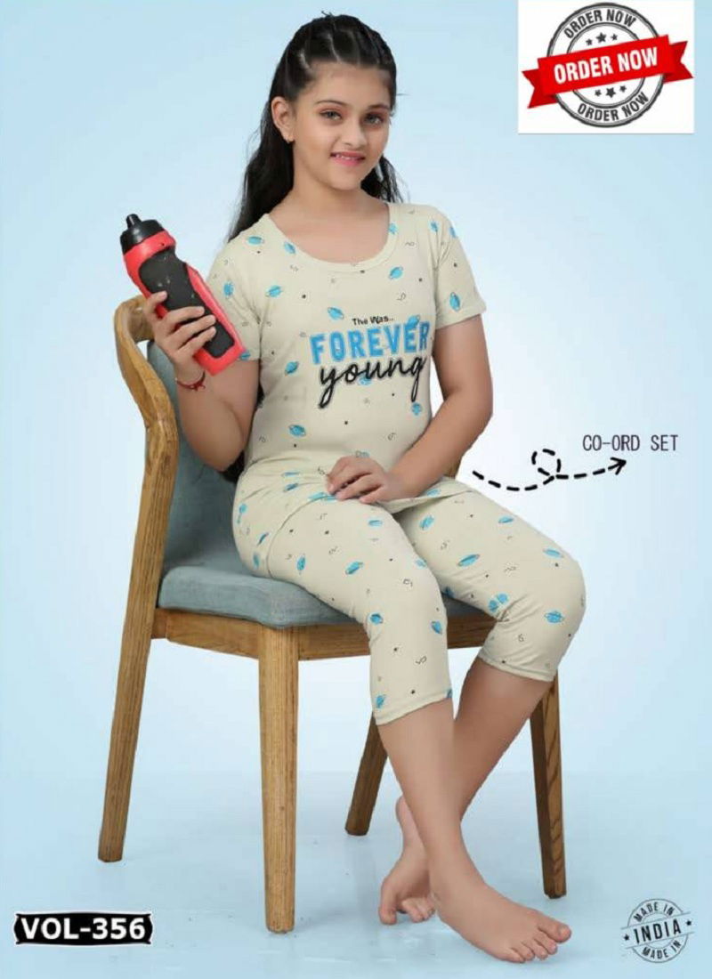 Summer Special Kids Capri Vol Dn 356 Ns Cotton Night Suits Online Wholesale