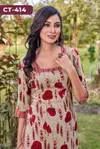 Ctz 414 Rayon Foil Wholesale Straight Kurti With Bottom Suppliers In Mumbai
