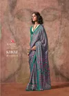 Khoj By Rajtex Ajrakh Print Satin Georgette Online Uniform Wear Saree Wholesale