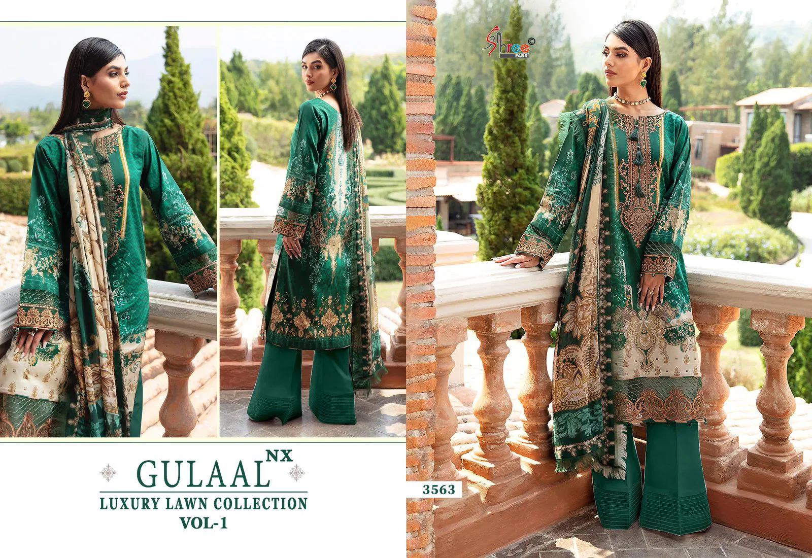 Gulaal Luxury Lawn Collection Vol 1 Nx By Shree Cotton Wholesale Pakistani Suits Wholesale